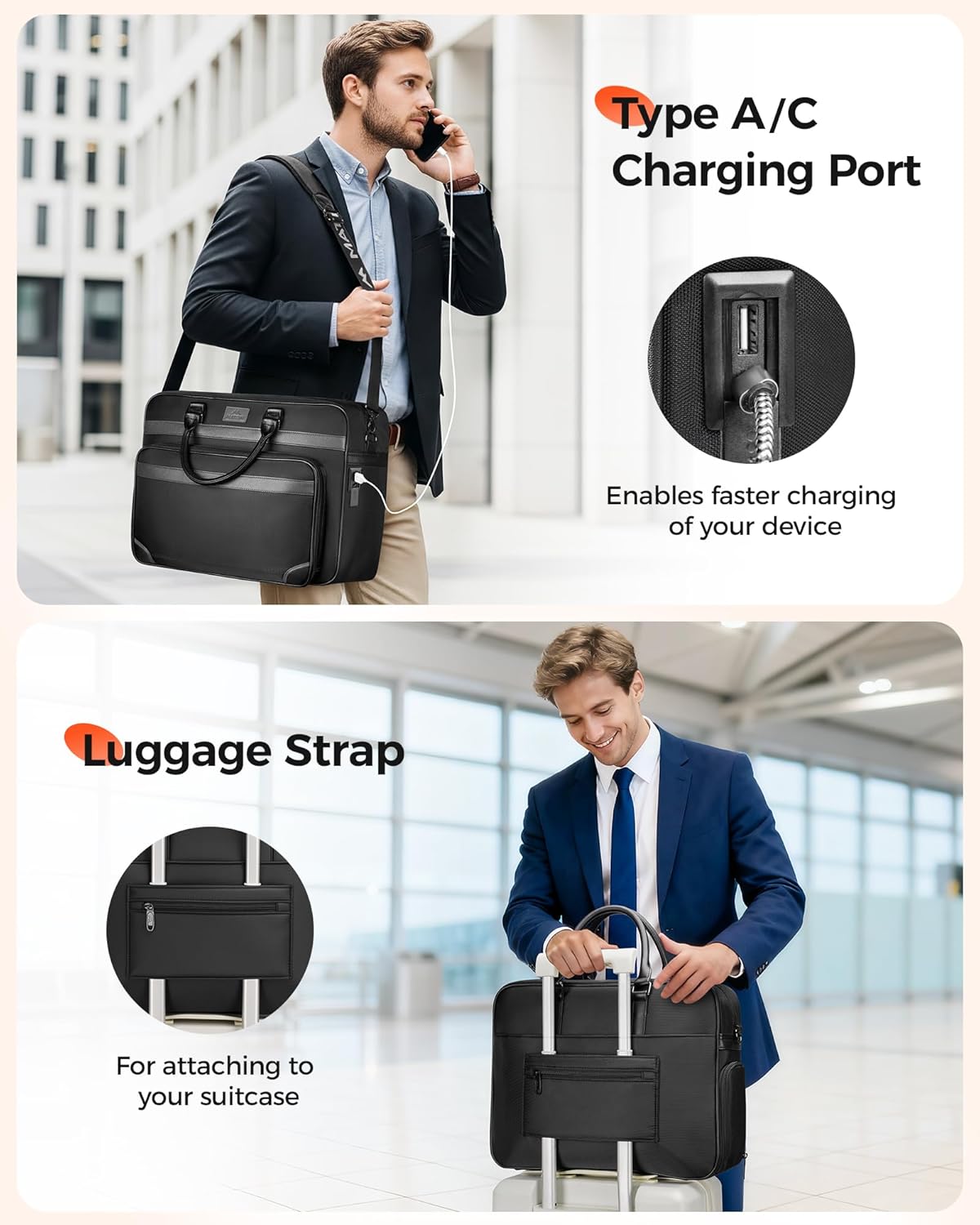 Laptop Bag with USB C Port