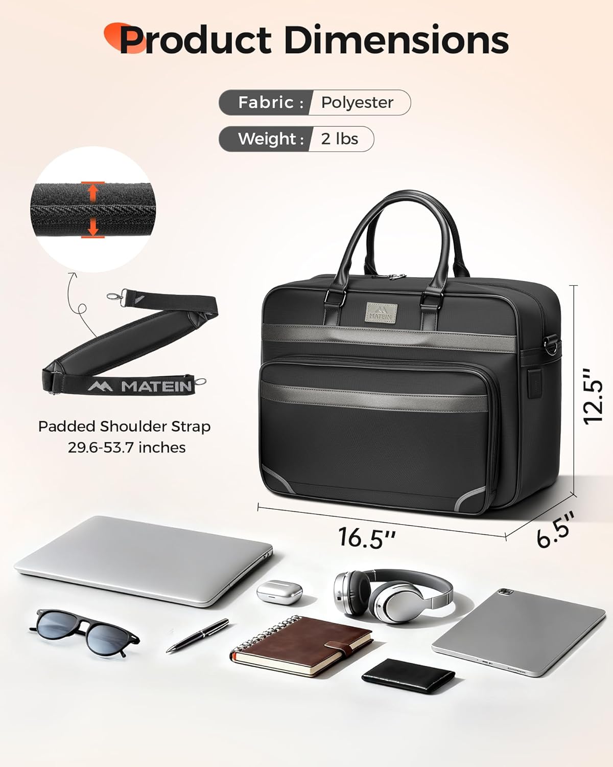 Laptop Bag with USB C Port