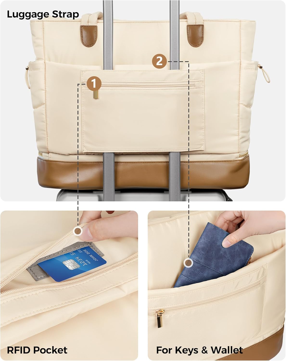 Puffer Work Tote Bag, 15.6''