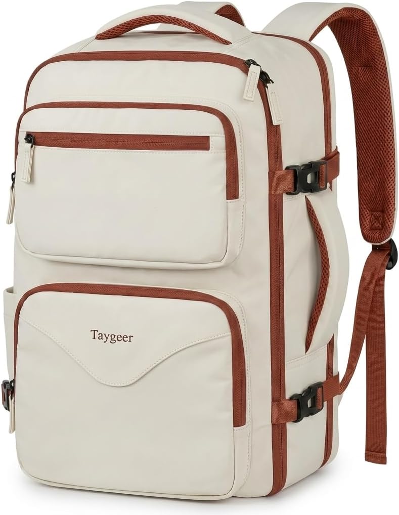 Taygeer Travel Backpack for Women, Travel Personal Item Bag with Shoe Pouch