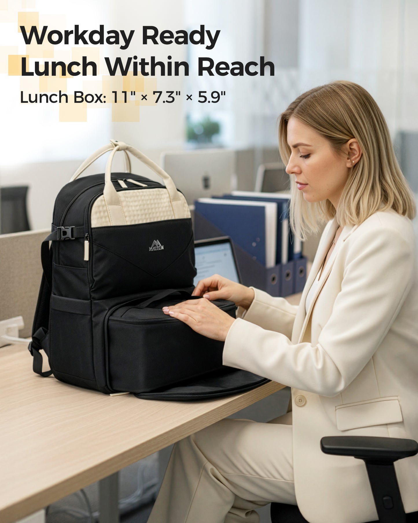 CLASSIC Womens Lunch Box Backpack for Work