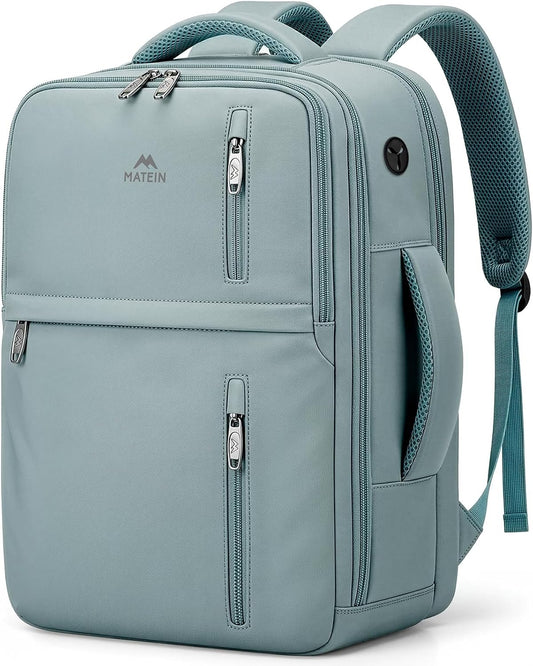 MATEIN Mochila 40x30x20 para Ryanair, Mochila Viaje 40x30x20, Verde