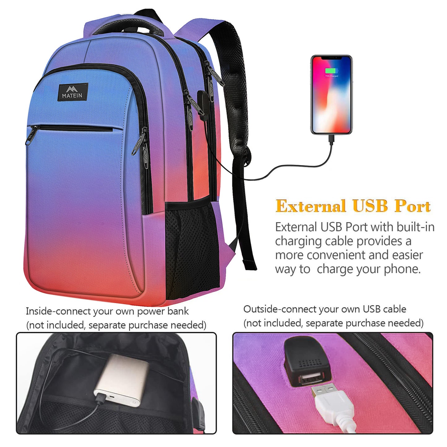 Tie-dye Mlassic Laptop Travel Backpack