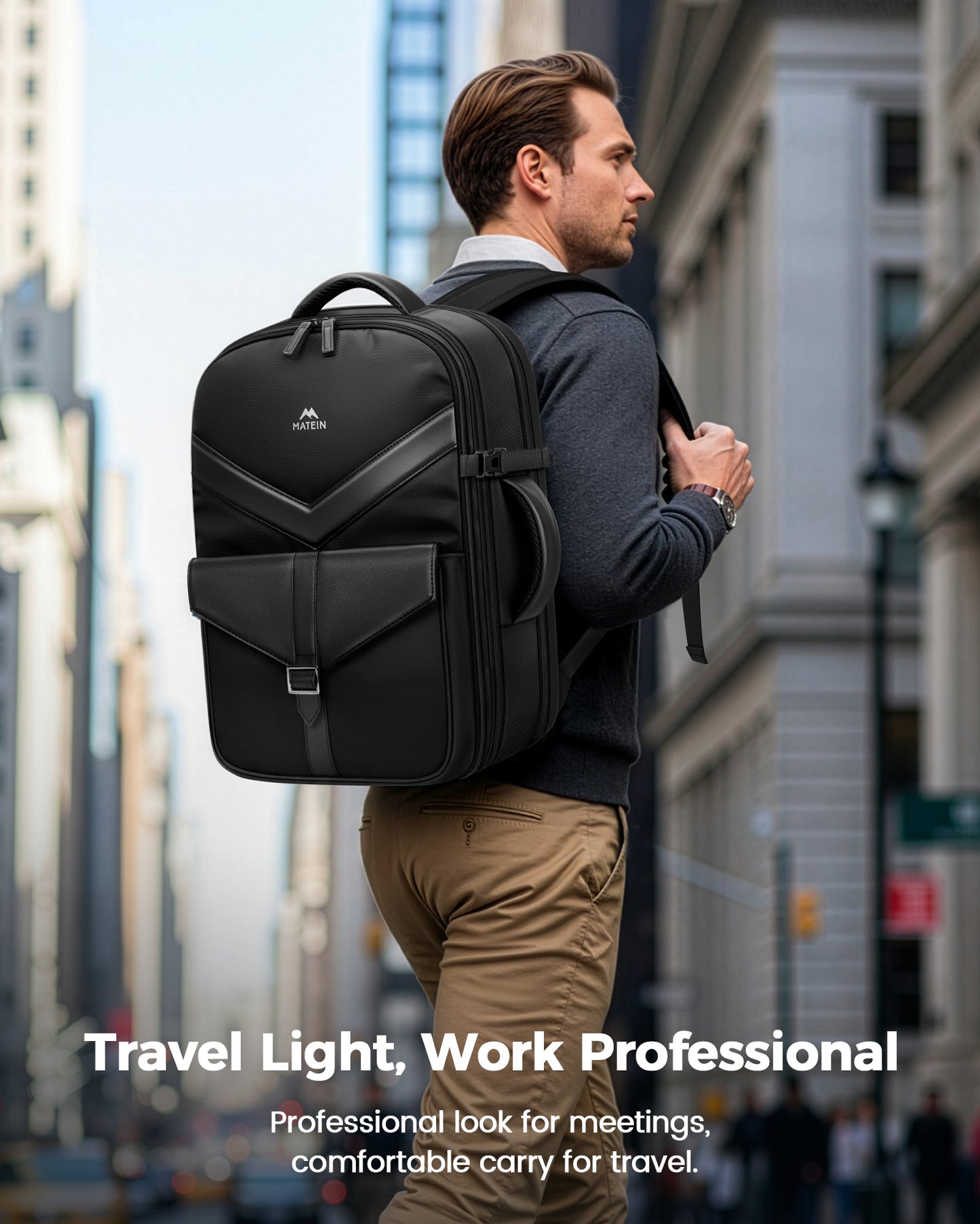 business backpack for laptop Mancro Travel Backpack, Anti Theft Slim Laptop Bag Men If you value comfort but want an attractive backpack with lots of storage that looks stylish subtle and elegant than most other bags youre in the right place. Expandable 20L Business Backpack -
