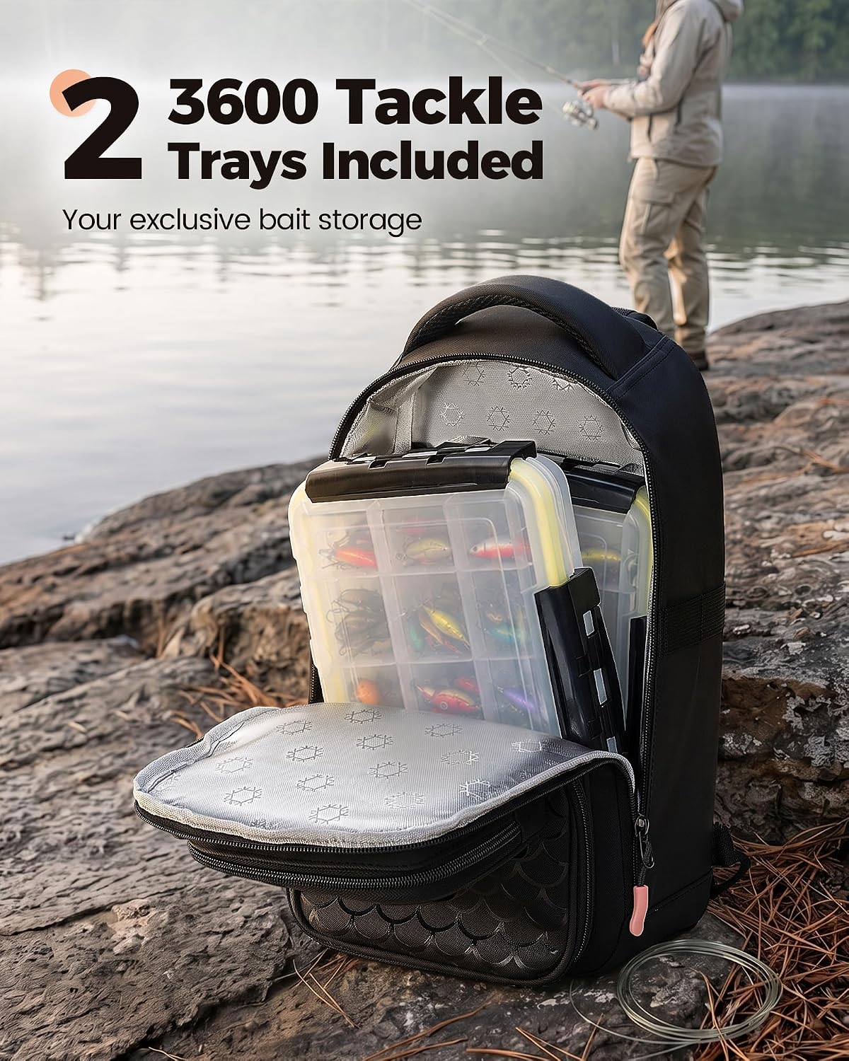 MATEIN Fishing Sling Bag with Phone Pouch