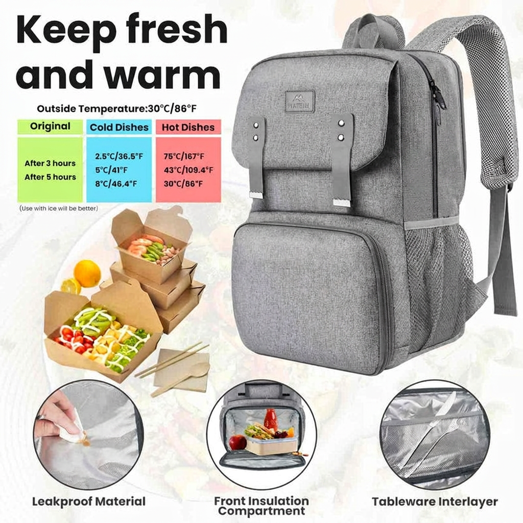 Bookbag with Cooler Compartment