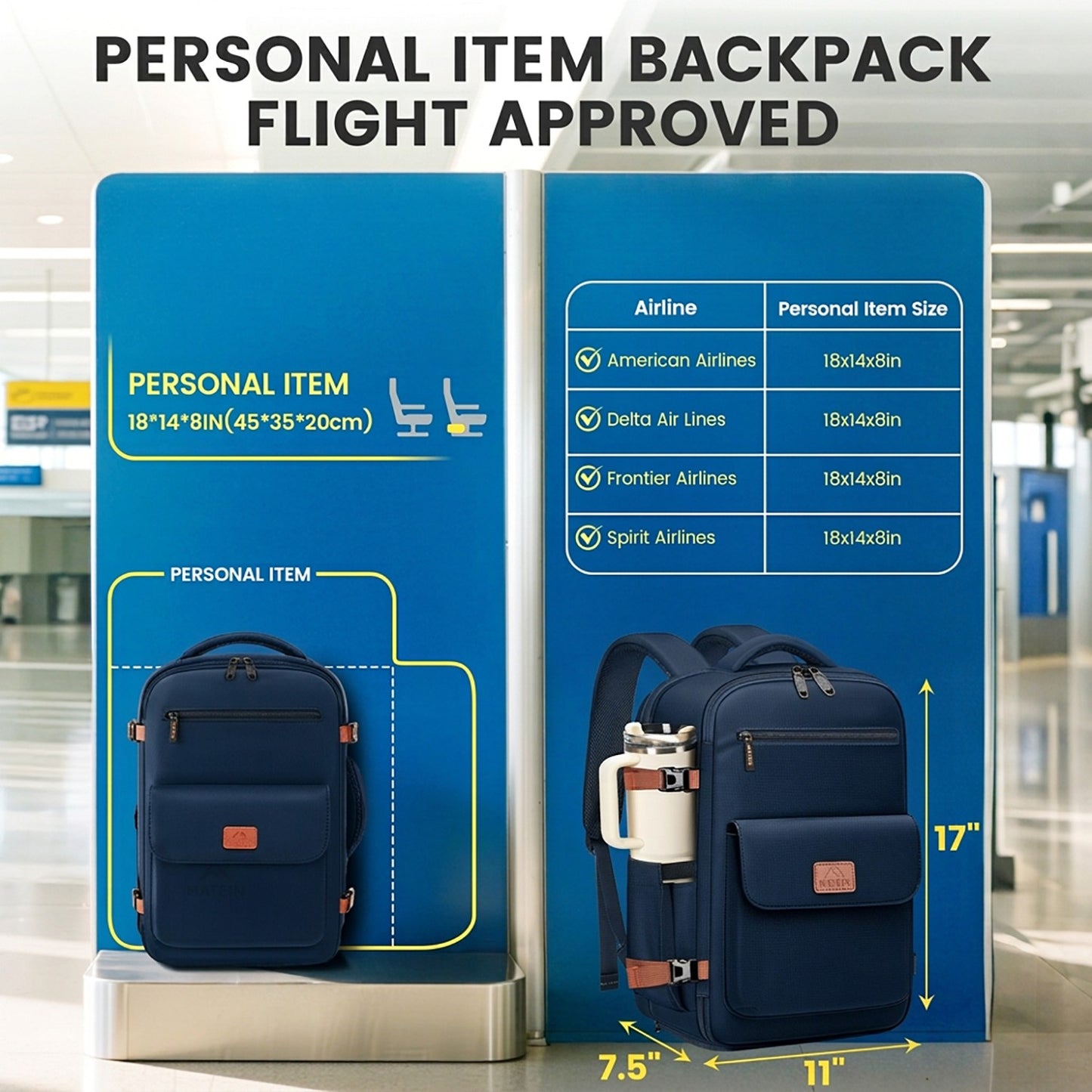 Anti Theft Carry-on Backpack