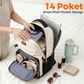 MATEIN Women's 15.6" Laptop Backpack, 14 Pockets Water Resistant