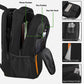 Black Organge Mlassic Laptop Travel Backpack