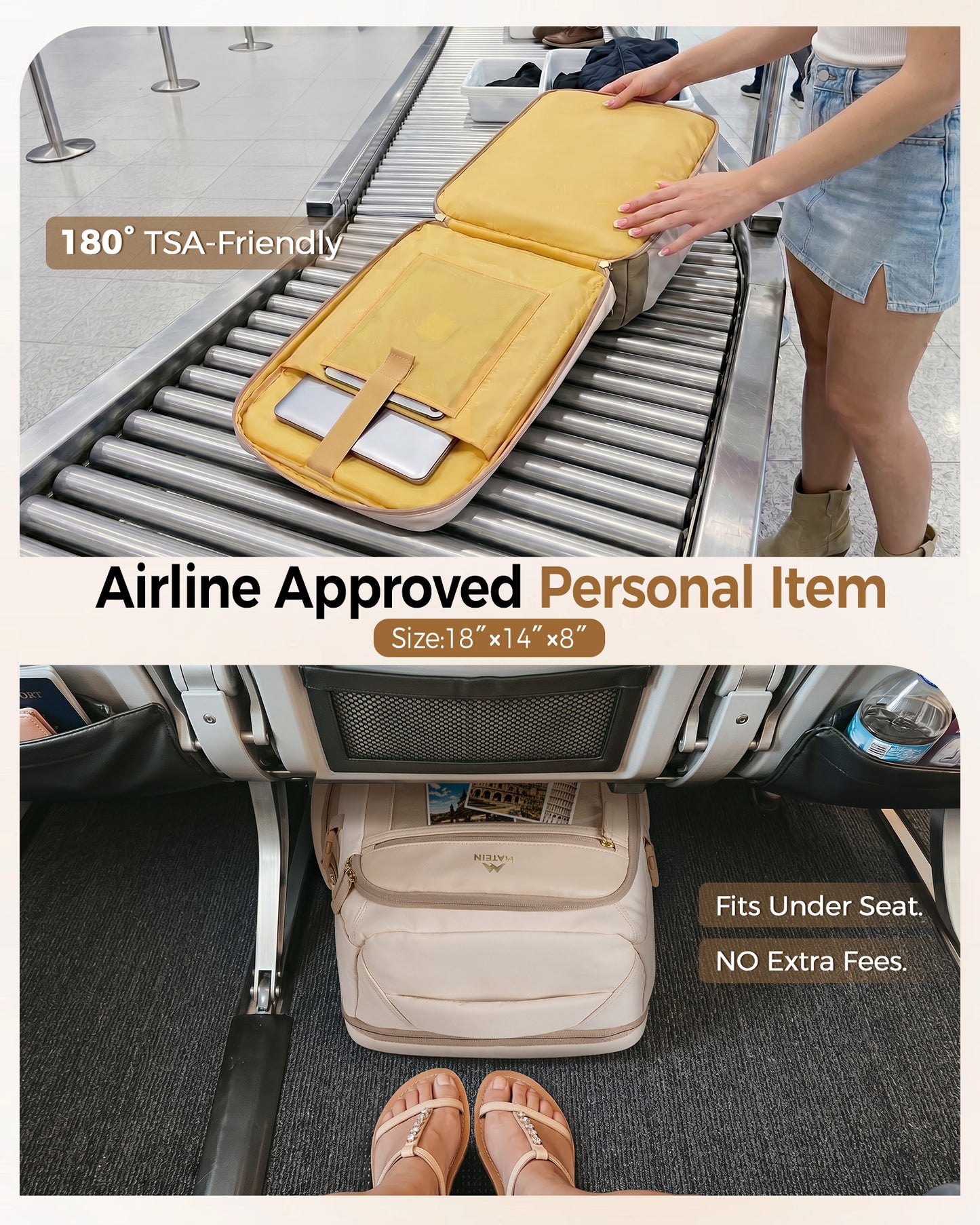 MATEIN HER TSA Personal Item Bag