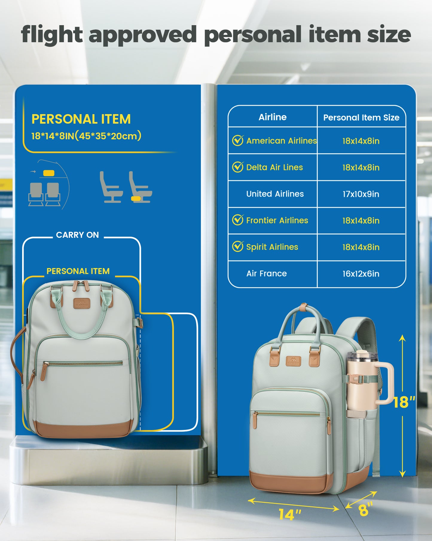 Mochila de mano grande Matein 