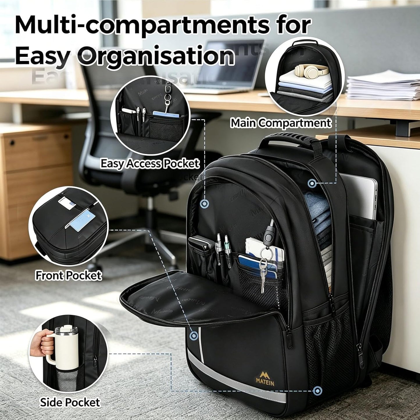 Waterproof Laptop Backpack for Men