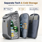 MATEIN Men Cooler Backpack, Gray Insulated Lunch Bag Fits 17" Laptop