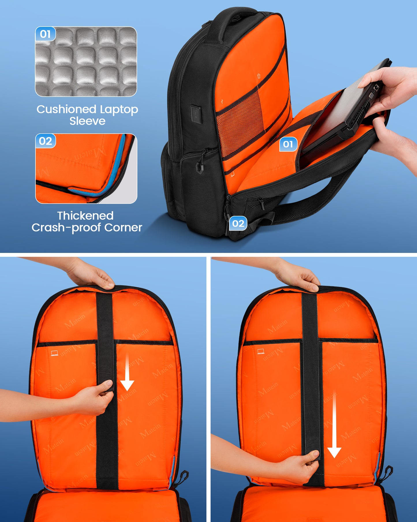 Mochila de mano grande Matein 