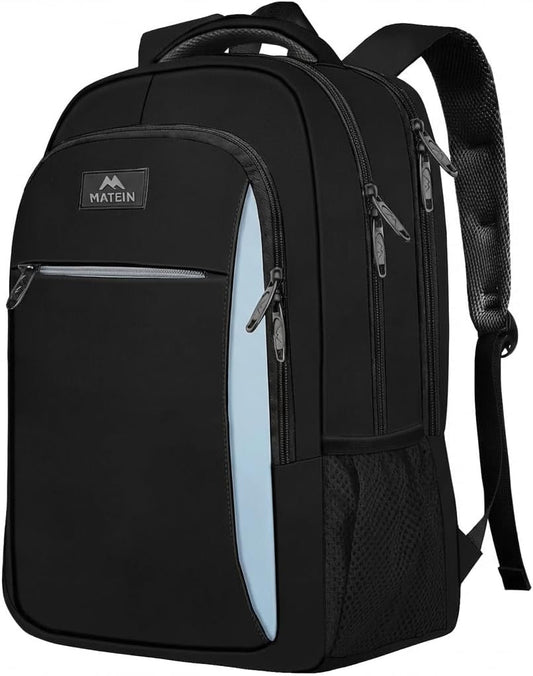 Black Blue Mlassic Laptop Travel Backpack
