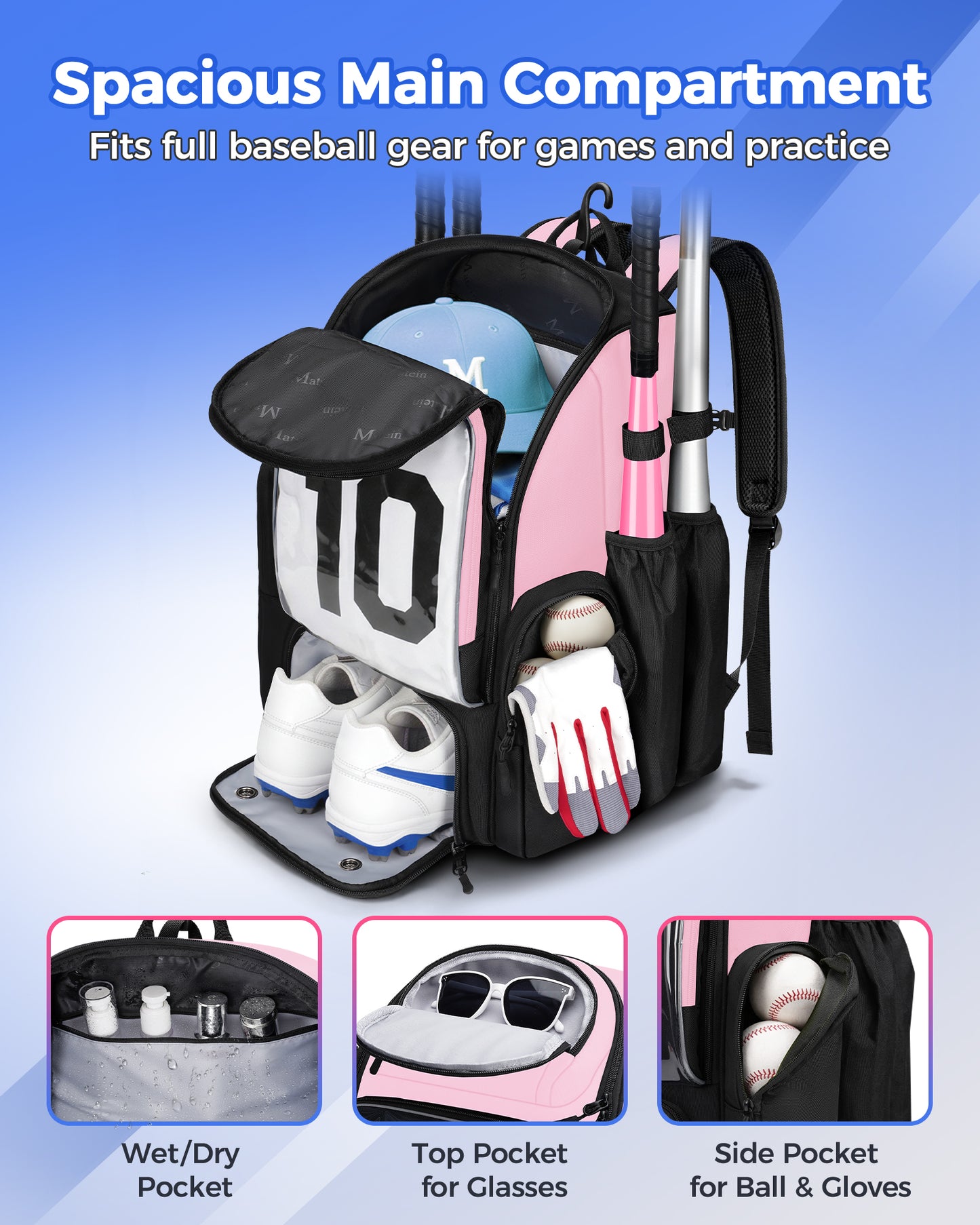 Baseball Equipment Backpack