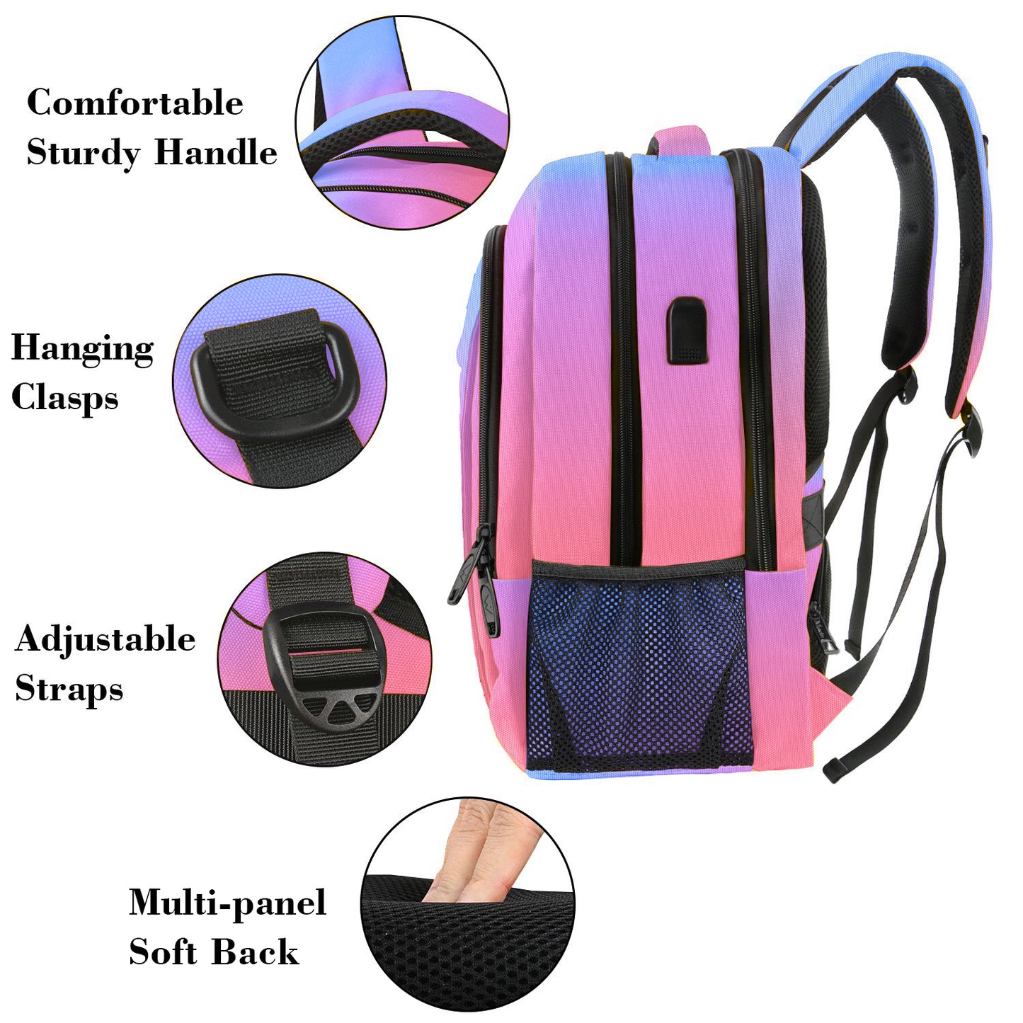Tie-dye Mlassic Laptop Travel Backpack