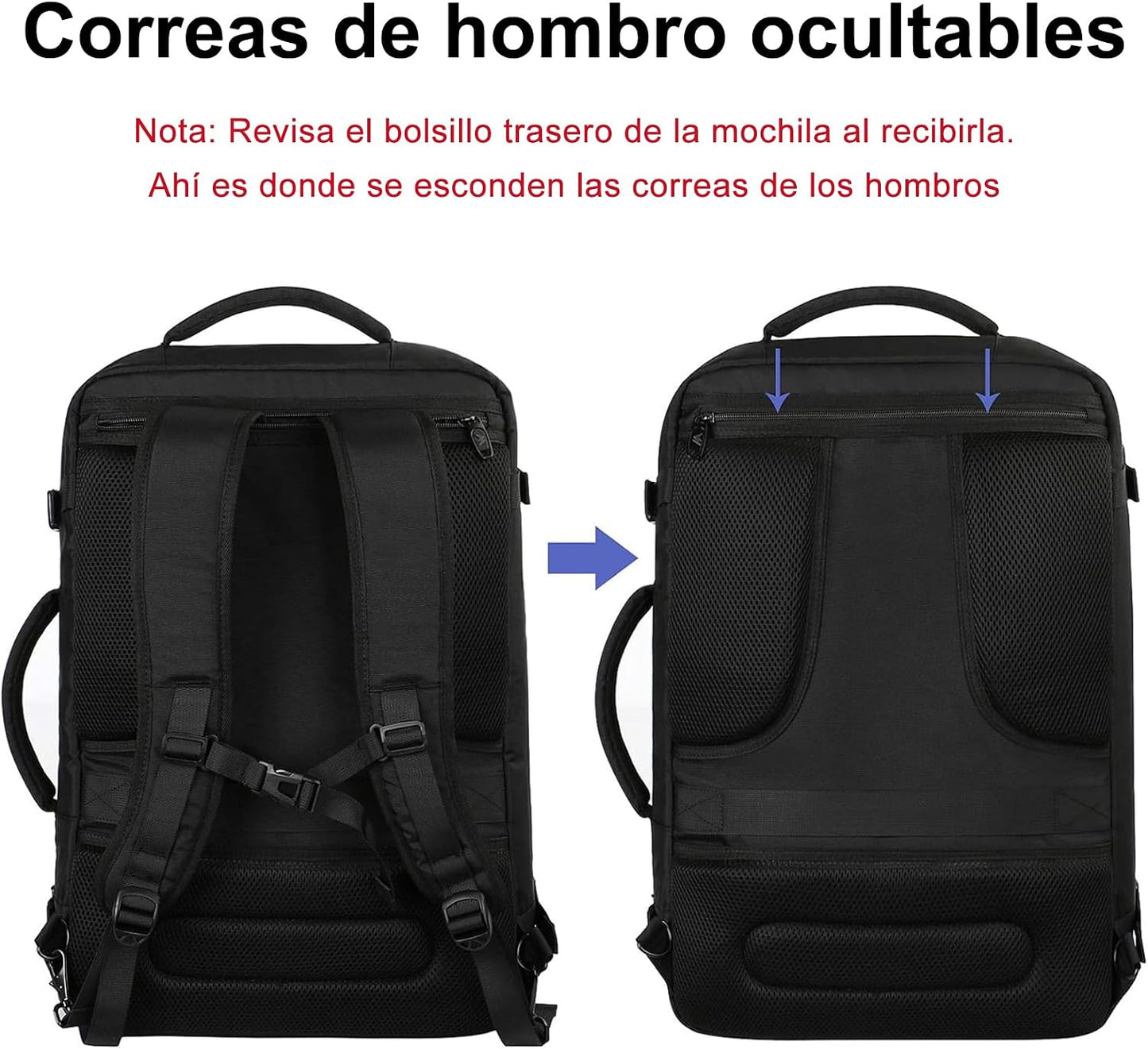MATEIN Mochila 40x30x20, Mochila Viaje Cabina Avion 40x30x20 para Ryanair
