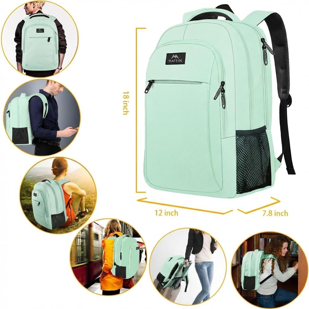Mint Green Mlassic Travel Laptop Backpack Mint Green Mlassic Travel Laptop Backpack