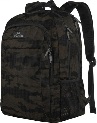 Black Camo Mlassic Travel Laptop Backpack