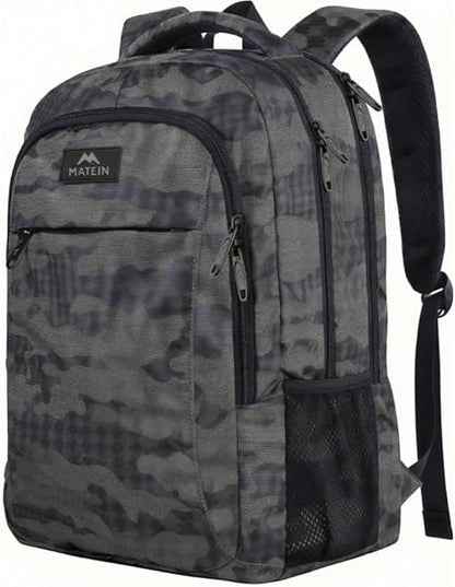 Gray Camo Mlassic Travel Laptop Backpack