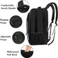 Black Blue Mlassic Laptop Travel Backpack
