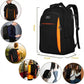 Black Organge Mlassic Laptop Travel Backpack