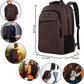 Brown Mlassic Travel Laptop Backpack