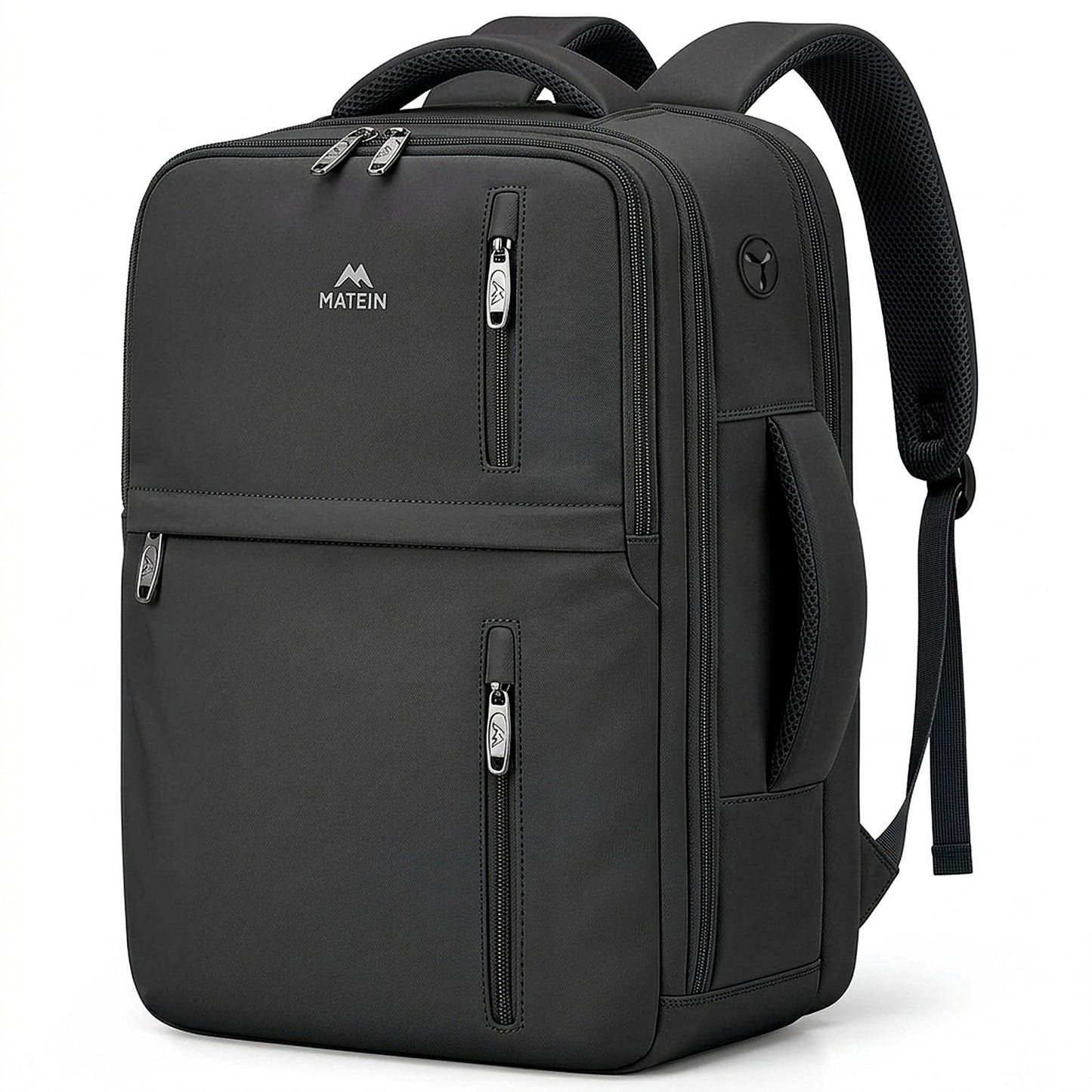 MATEIN Personal Item Backpack, Black Travel Backpack for Men Women