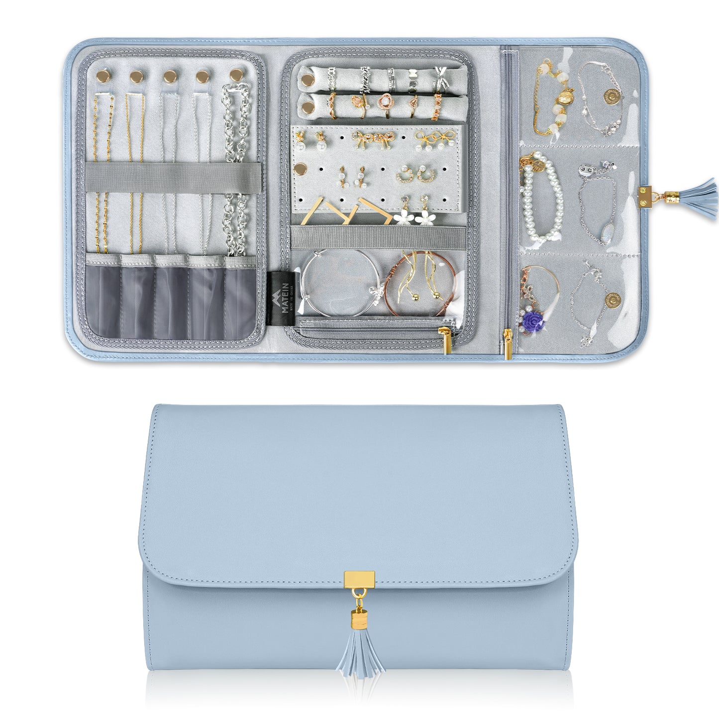 ketten aufbewahrung reise Matein Schmuck-Reise-Organizer für Damen