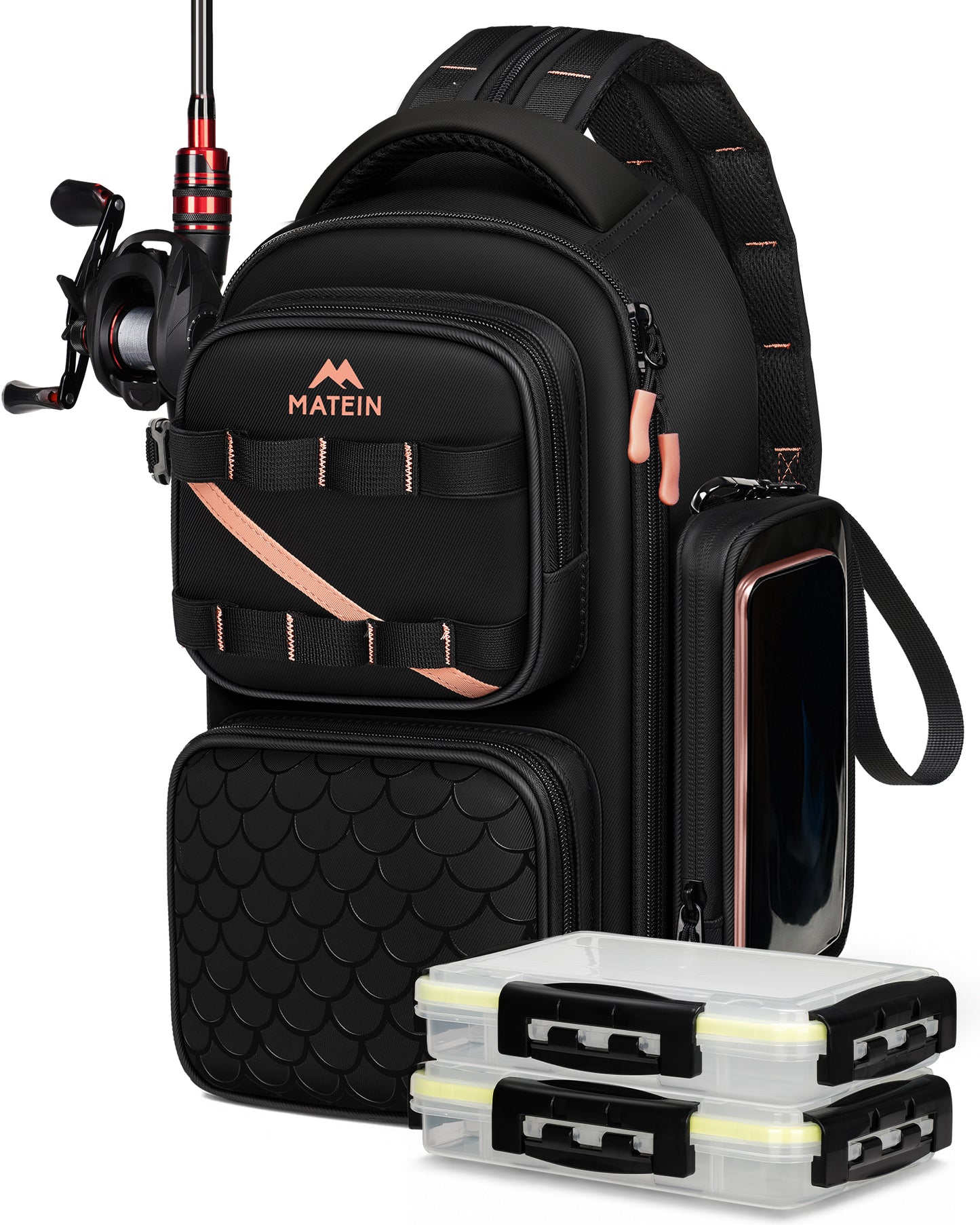 MATEIN Fishing Sling Bag with Phone Pouch