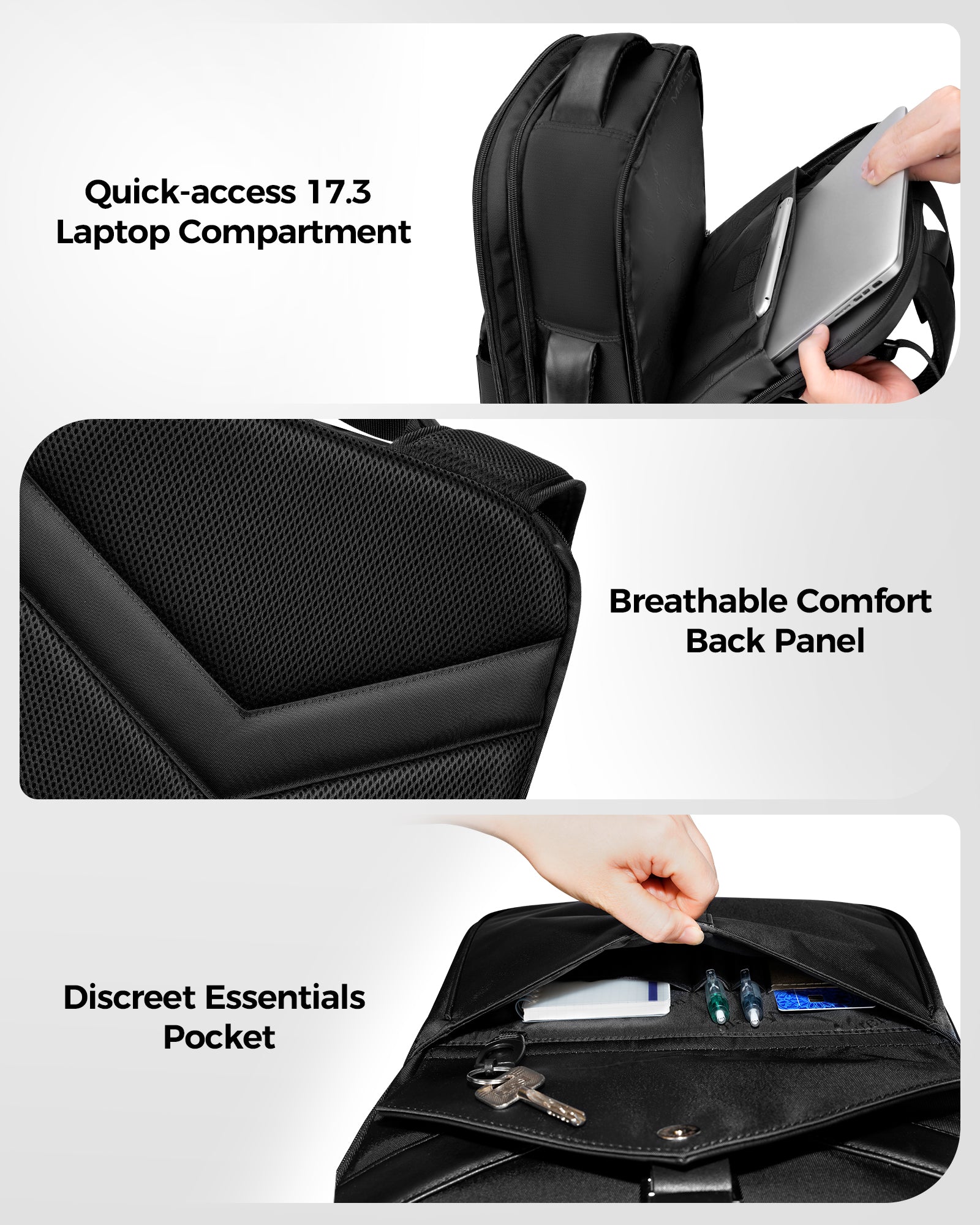 backpack laptop slot Professional Travel Laptop Backpack