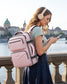 Taygeer Travel Backpack for Women, Travel Personal Item Bag with Shoe Pouch