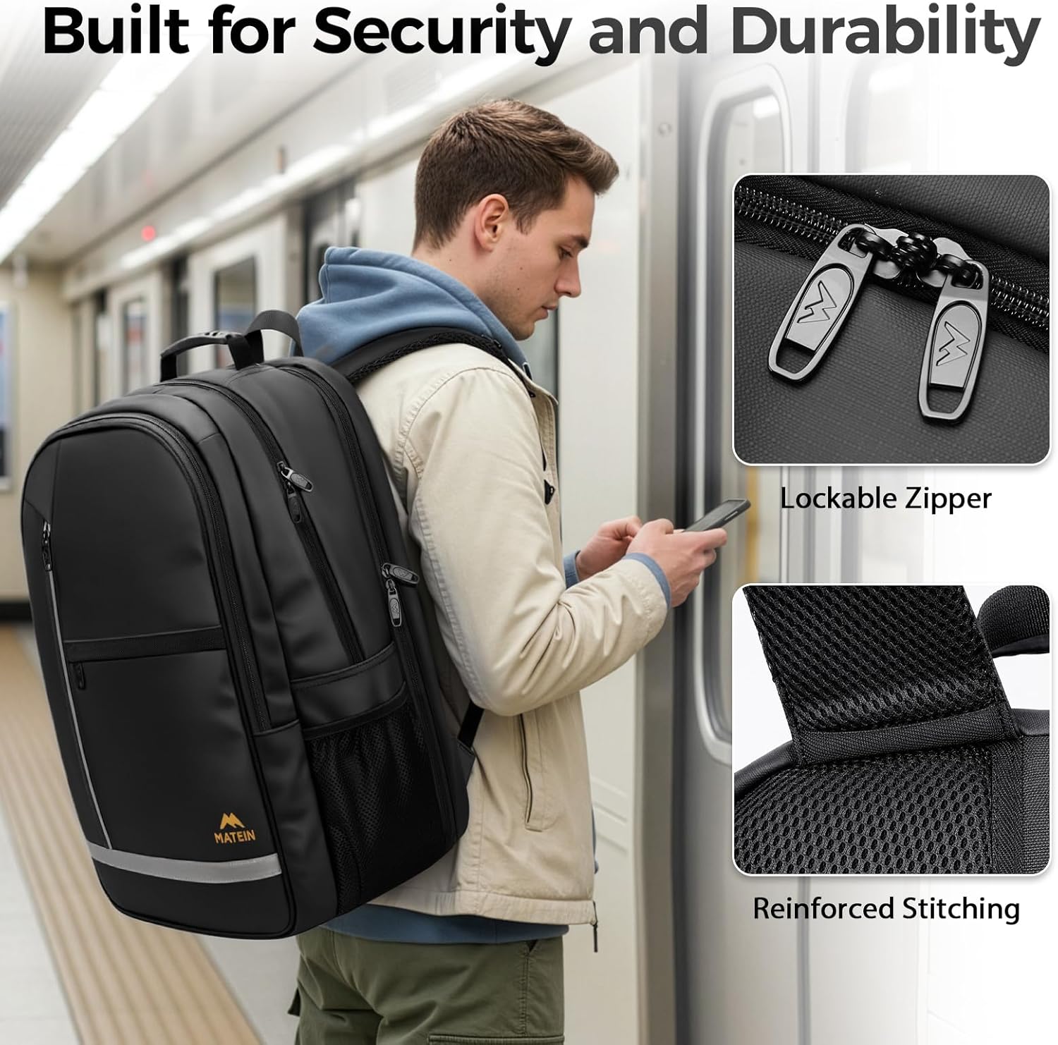 built laptop backpack Waterproof Laptop Backpack for Men