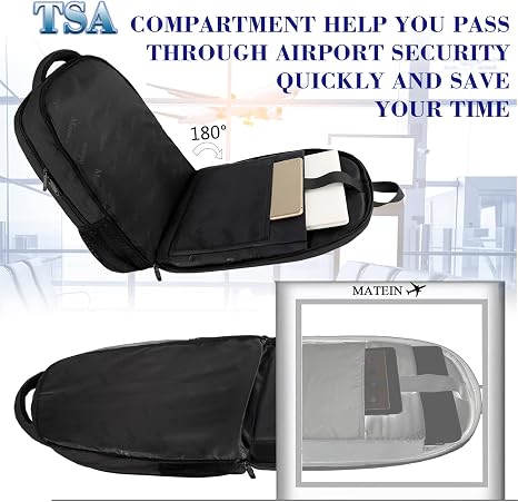 Black Mlassic Travel Laptop Backpack