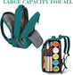 Peacock Blue Mlassic Laptop Travel Backpack