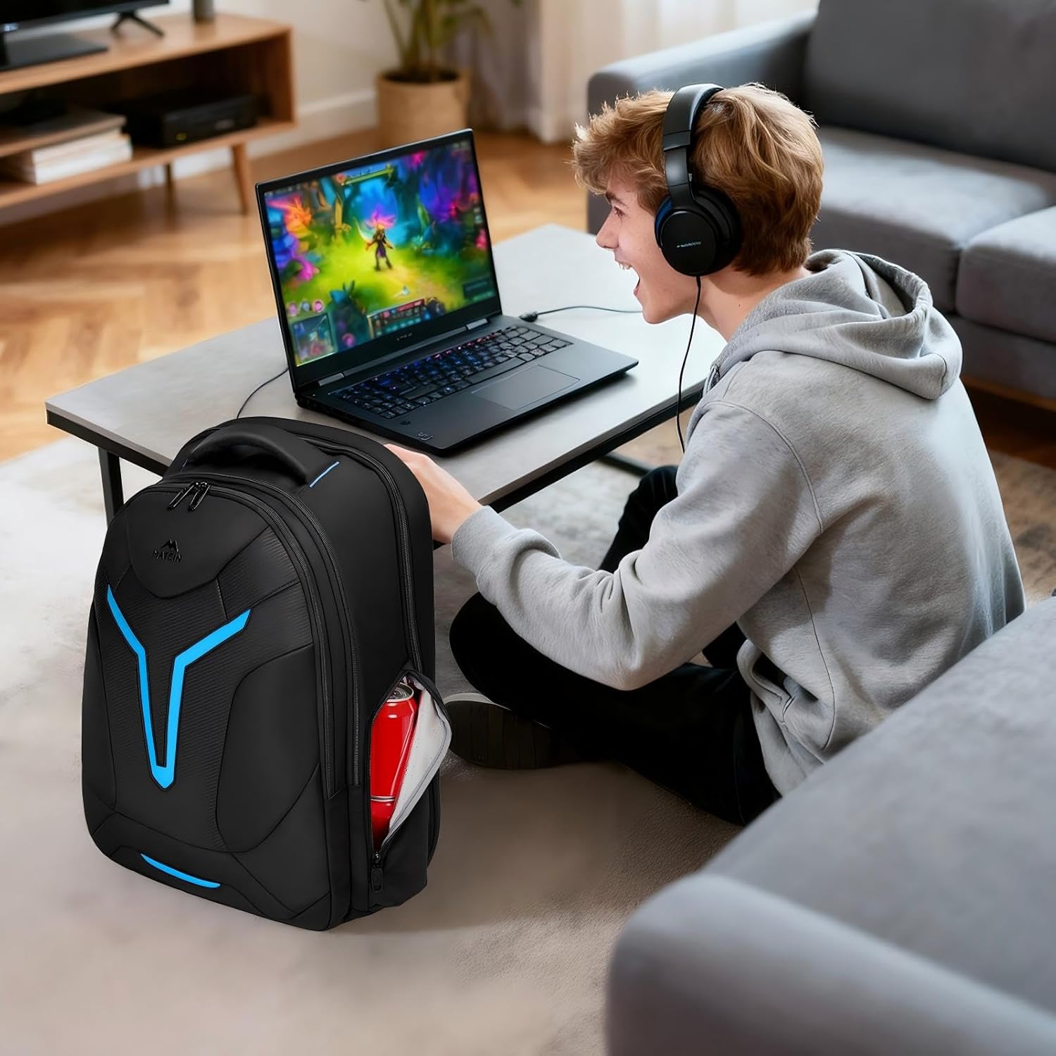 backpack big enough to hold a gaming laptop Gaming Laptop Backpack for Men