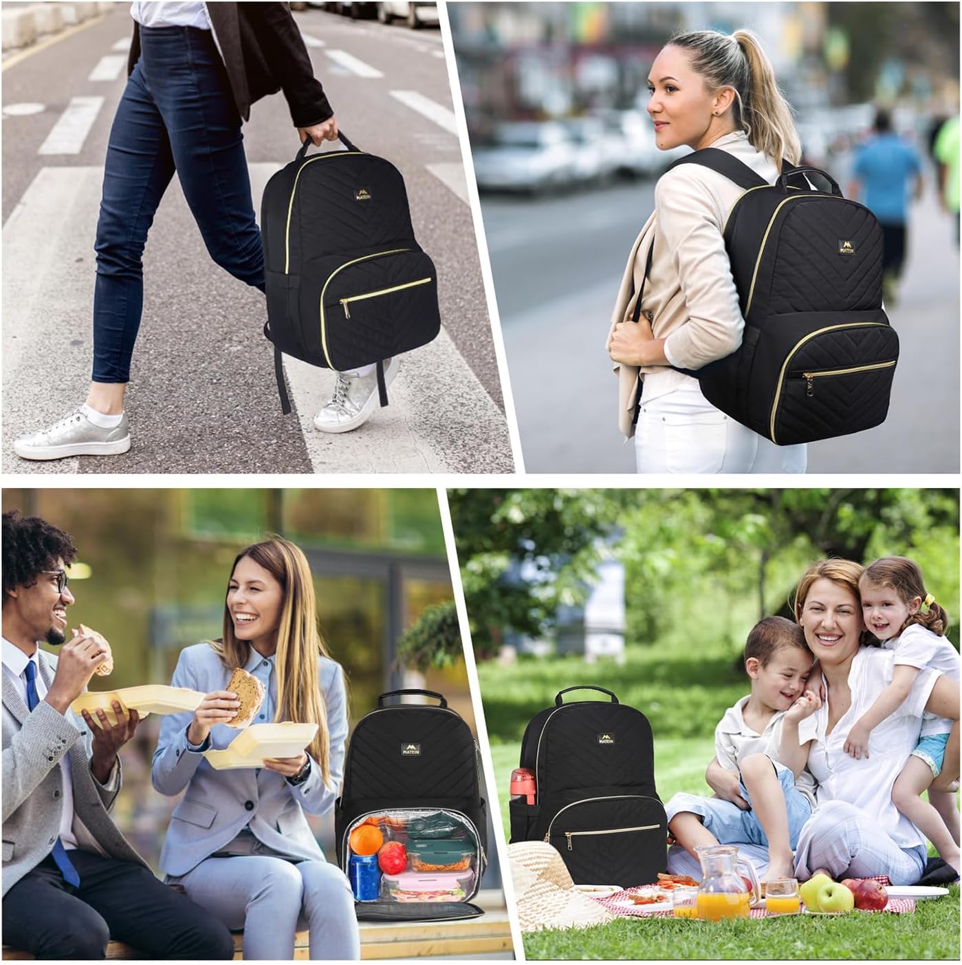 backpack womens laptop Women Backpack with Lunch Box Compartment