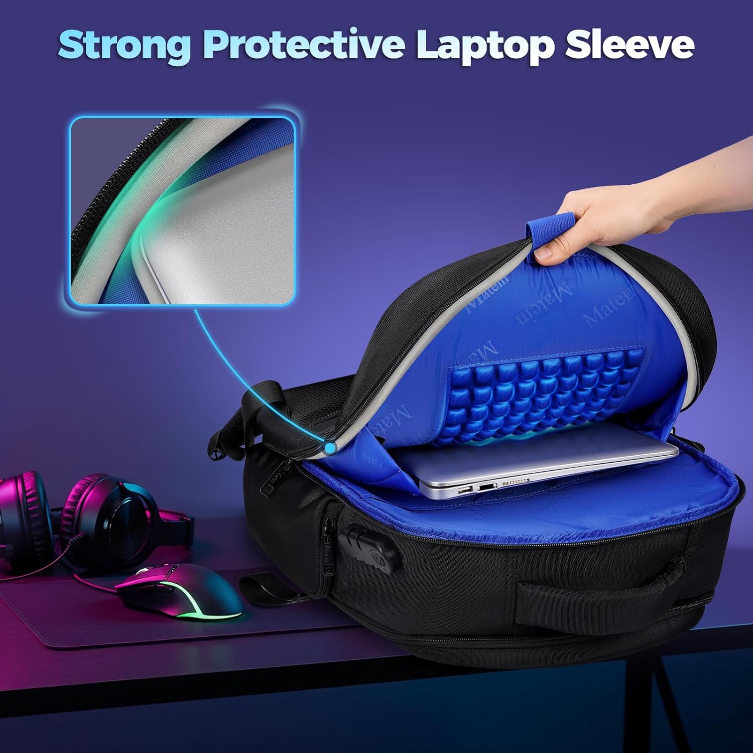 backpack for laptop and headphones Gaming Laptop Backpack for Men