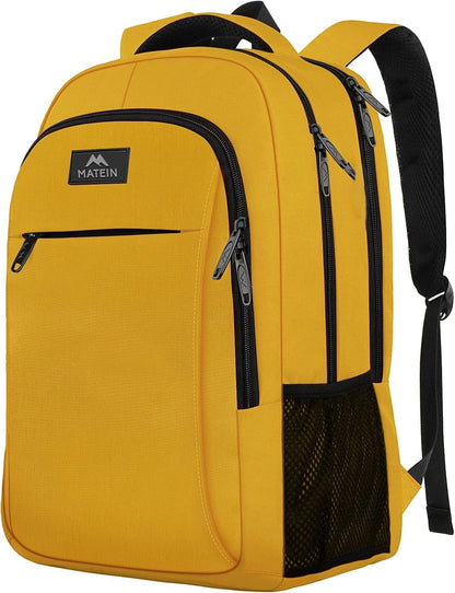 Yellow Large School Backpack 15.6''
