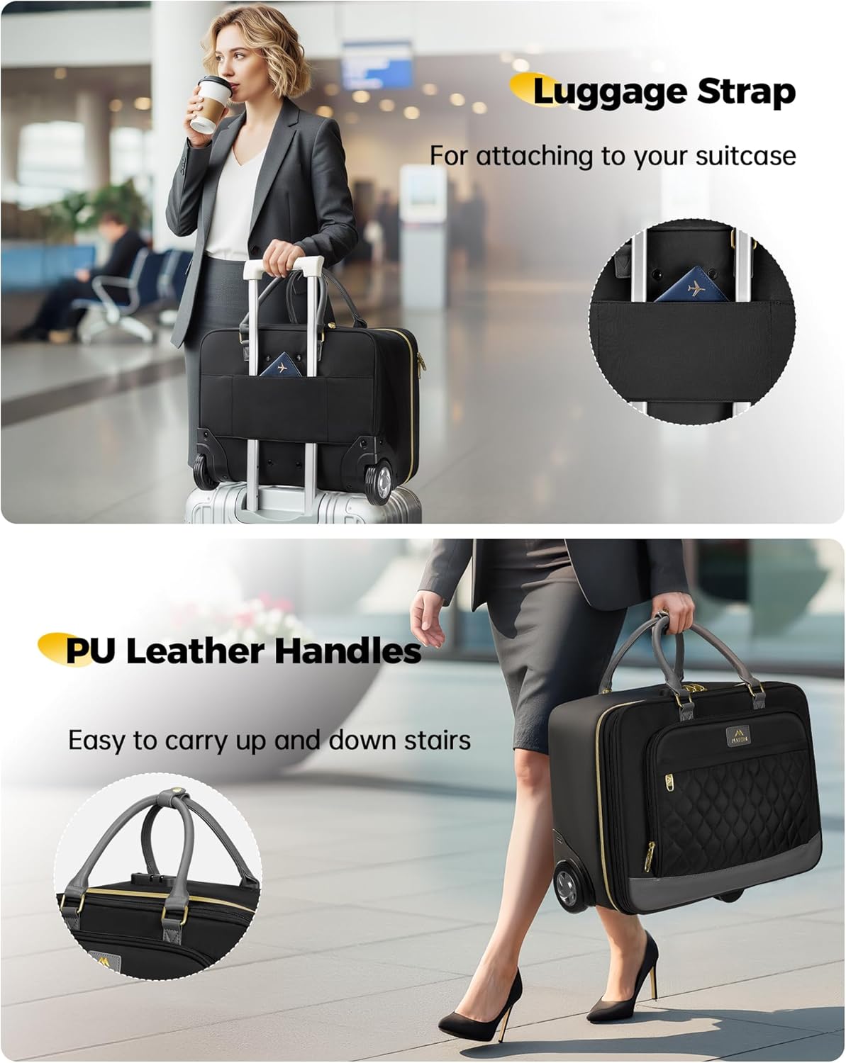 17.3'' Rolling Laptop Bag