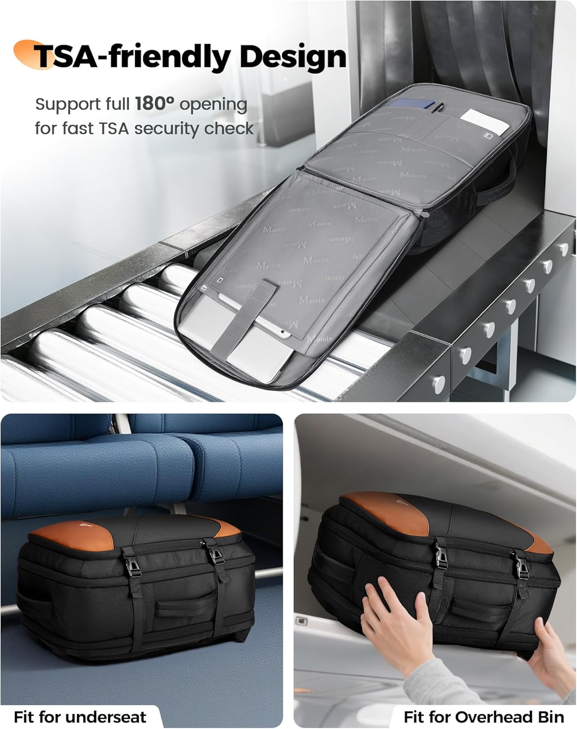 Travel Backpack with USB C Port