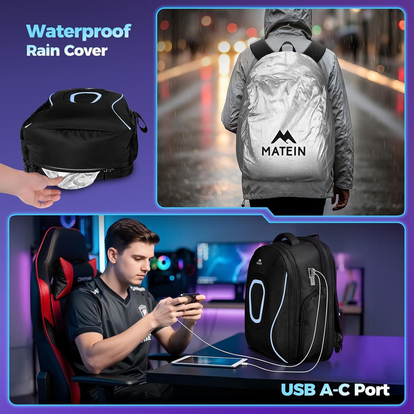 Gaming Laptop Backpack for Men