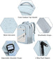 NTE Laptop Backpack, Blue & Beige