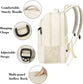 Beige Mlassic Laptop Backpack