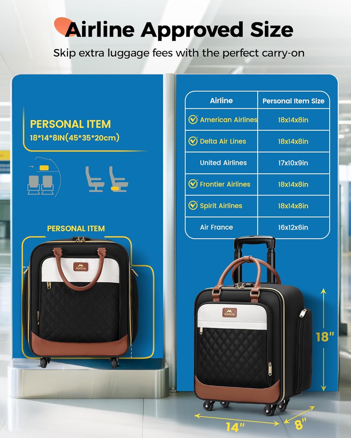 high sierra wheeled underseat suitcase carry-on travel tote bag black Carry On Rolling Luggage