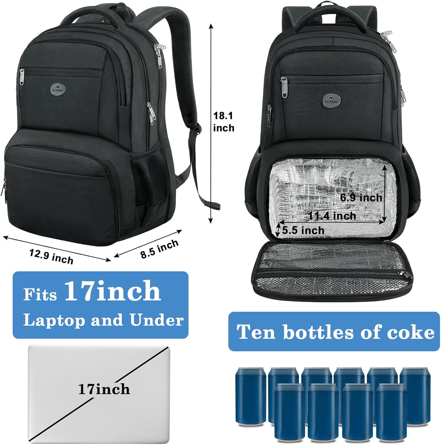 MATEIN 17 Inch Laptop Backpack MATEIN 17 Inch Laptop Backpack