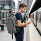 Matein Mlassic Travel Grauer Laptop-Rucksack