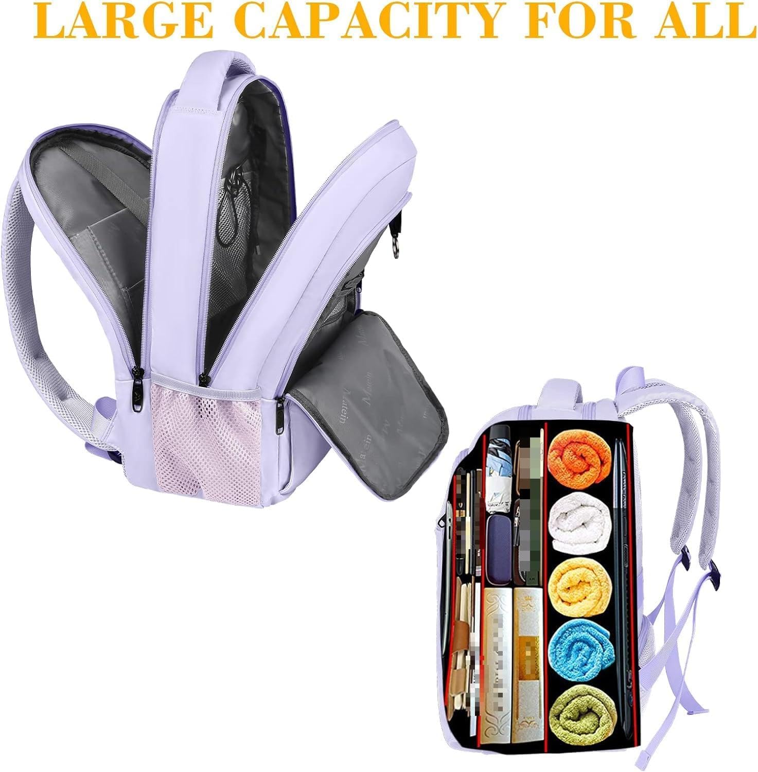 amt tech gear 21 l laptop backpack purple Lavender Purple Mlassic Travel Laptop Backpack