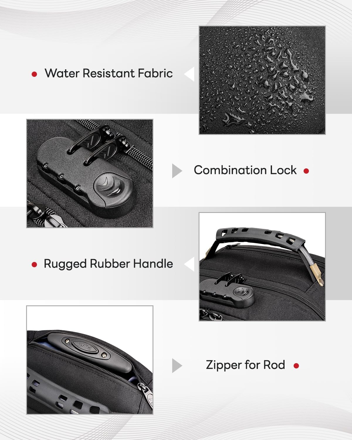 Rolling Bag with Sturdy Wheels